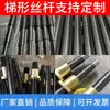 Acero 45# Estándar de Mecanizado y Juegos de Tuercas para Tornillo de Avance Trapezoidal Personalizados Tornillo de Extensión de Tornillo de Avance Tipo T Tuerca Cuadrada Según Dibujo