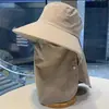 Chal Sombrero para Senderismo y Acampada, Nuevo Estilo de Verano Mascarilla Facial Multifuncional, Sombrero con Protección Solar que Cubre el Rostro para Mujeres, Sombrero de Sol de Ala Ancha para Exteriores