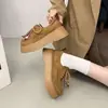 Zapatos Birkenstock de cordones con plataforma para aumentar la altura para mujer, nuevo de otoño 2026, mocasines casuales versátiles de suela blanda, estilo vintage, de caña baja