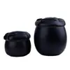 Pote Rústico Gato Garra Retro Pote Selado de Cerâmica Animal de Estimação Fofo Pote de Armazenamento à Prova de Umidade Pote de Chá com Pegada de Pata Frasco Pequeno para Pó de Fragrância Armazém de Chá