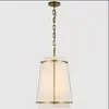 Lustre Americano Todo Cobre Lâmpada para Sala de Estar Country Retro Atmosférico Simples Luxo Leve Lâmpadas para Quarto Sala de Jantar VC Novo
