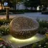 Ovo de Ganso Cimento Translúcido GRC Banco para Parque Paisagismo Luz Quente Luz Estelar Luminoso Banco de Lazer para Paisagem Externa Personalizado