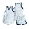 Conjunto de Uniforme de Baloncesto de Verano para Adultos, Uniformes Impresos para Competición y Entrenamiento de Estudiantes Universitarios, Jerseys Deportivos Estilo Americano con Texto Impreso, Mayoreo