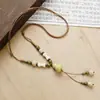 Colar de Maçã de Cerâmica Jingdezhen Colar Borboleta Dopamina Personalidade Fresca Feminina Moda Versátil Colar Venda por Atacado