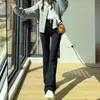 Jeans ajustados pequeños para mujer 2024 primavera nuevos pantalones de herradura retro americano cintura alta pantalones acampanados adelgazantes