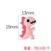 Dibujos Animados Coreanos Lindo Dinosaurio Pequeño Accesorios de Resina Accesorios para el Cabello DIY Estilo Popular Ins Tocado de Dinosaurio Colgante Decorativo