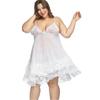 Lencería Sexy Vestido de Noche Europeo y Americano Tallas Grandes para Mujeres 100 kg Usable para Mujeres Curvilíneas Vestido Camisola Ropa de Casa
