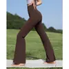 Pantalones de Yoga Acampanados, Leggings Acampanados de Cintura Alta, Pantalones de Tiburón para Exteriores, Pantalones Acampanados Deportivos Adelgazantes para Fitness y Danza que Levantan los Glúteos