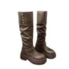 Botas largas de moda para petite, nueva colección otoño/invierno 2026, con plataforma gruesa, que alargan la figura, estilizan, de caña alta, convertibles y de estilo ecuestre.