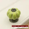 Alça Colorida de Liga Dopamina Cerâmica Abóbora para Porta de Armário Desenho Animado Alça de Furo Único Gaveta Guarda-Roupa Alça de Porta de Armário