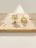 Pendientes Largos Florales de Circonita de Alta Gama, Modernos y Versátiles, Accesorios de Lujo Ligero para el Día a Día