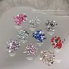 Rinestones para Uñas de Fondo Plano Paquete Mixto 1440 Piezas Coloridos Irregulares Mini Corazón Mariposa Rinestones Apilados Decoraciones para Uñas
