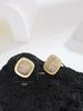 Aretes Casuales Nicho Elegantes de Alta Gama Aguja de Plata S925 Zircón para Mujer Exquisitos Aretes de Perlas Clips para Orejas Sin Perforar