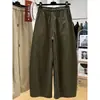 Pantalones Wutong de Moda y Súper Estilosos de Este Año para Mujer, Delgados Elásticos de Cintura para Primavera y Verano, Estilo Coreano, Cortos, Cargo, Casual