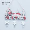 Adornos navideños creativos, colgantes navideños para el hogar, restaurantes, manualidades navideñas de madera, colgantes para puertas, regalos navideños.