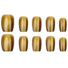 Café Caramelo Ojo de Gato Textura de Alta Gama Elegante Estilo Girly Estilo Hermana Real Blanqueamiento Manicura Corta 30-t Manicura Portátil