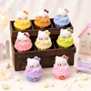 Muñeca de Llavero DIY de Pastel Mousse de Helado de Dibujos Animados Kt, Adorno de Escritorio, Giratorio para Coche, Muñeca de Juguete de Moda