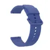 Pulseira de relógio de silicone de cor sólida com listras verticais e fivela colorida, mesmo estilo oficial, para séries de relógios Samsung/Huawei GT/Garmin