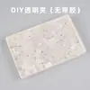 Clip de PP Acrílico Transparente Clip de Plástico Parche Hecho a Medida Cinta Autoadhesiva DIY Cinta de Doble Cara Insignia Carpeta de Documentos de Identificación Clip