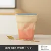 Taza de café de cerámica cultural y creativa con cuchara, se puede imprimir con logotipo, taza con grabado de regalo, juego de caja de regalo de recuerdo empresarial