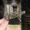 Pinza para el Cabello de Cristal Full Diamond de Lujo Ligero, Pinza de Pato para Mujer, Pinza de Pedrería de Moda y de Gama Alta para Flequillo, Pinza para la Parte Posterior de la Cabeza