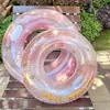 Nuevo anillo de natación de lentejuelas transparentes de PVC para adultos, anillo de natación engrosado para agua, anillo de natación para axilas de verano al aire libre, venta al por mayor