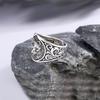 Anillo de guepardo para hombre, personalidad, retro, bañado en plata, moda, dominante, patrón exagerado, anillo de dedo abierto, joyería, venta al por mayor