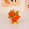 Cavalo Bobblehead Estilo Chinês Moderno Ornamento de Resina Decoração de Escritório Mascote Decoração de Carro Presente Criativo Fofo