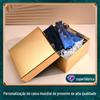 Caixa de presente quadrada dourada personalizada de alta qualidade caixa de presente céu e terra caixa de papelão com capa céu e terra impressão personalizada