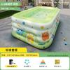 Piscina inflable para niños, piscina para el hogar, piscina de juegos para bebés, piscina para adultos al aire libre, patio grande, tobogán de agua plegable