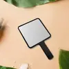 Espejo de Maquillaje Portátil de Plástico Espejo Peine Alta Definición Espejo para Peinar Cabello al Aire Libre Espejo con Mango Dos en Uno