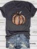 Camiseta de temperamento transfronterizo de estación independiente europea y americana para mujer en stock, nueva camiseta de manga corta de verano con estampado de calabaza, venta al por mayor de Halloween