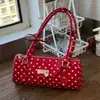 2026 Bolso de Lunares Versátil de Nicho Moda Estilo Coreano Nuevo para Mujer, Bolso de Hombro Casual Simple de Gama Alta, Bolso Almohada