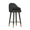 Taburete de Barra para Uso Doméstico, Silla Moderna Minimalista con Respaldo, Taburete de Barra de Moda para el Hogar de Lujo Ligero, Taburete Alto de Arte en Hierro