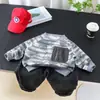 Conjunto de Moda Otoñal para Niños 2026 Nuevo Tendencia Bebé Niños Primavera y Otoño Sudadera Tie-Dye con Letras Conjunto de Dos Piezas