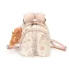 Mochila INS Girly Heart Japonesa Bolso con Diseño de Lazo y Encaje Mochila Estampado de Dibujos Animados Mochila Pequeña para Estudiante
