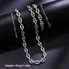 Pulsera y Collar de Acero Inoxidable con Accesorio de Nariz de Cerdo Prensado en Aceite de Moda, Juego de Joyería de Acero de Titanio de Alta Gama Personalizado al por Mayor