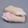 [Nova Loja] Novas Luvas Peludas em Estoque Material Pelúcia Peluda Pacote Material de Patas de Animal Pacote