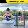 Estante de Almacenamiento de Yoga Transfronterizo Cesta de Almacenamiento de Artículos Deportivos Estante de Almacenamiento Removible Estante Trolley para Almacenamiento de Equipo de Fitness
