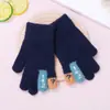 2026 Nuevos Guantes de Punto Cálidos a Prueba de Frío para Exteriores para Niños, Lindos Guantes de Felpa Gruesa de Conejito Sin Dedos