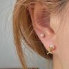 Pendientes de tulipán con diseño de nicho de estilo coreano para mujer, estilo mini, pequeños y bonitos, con diseño de flores pequeñas.
