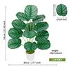 Planta verde de simulación transfronteriza, planta falsa europea, decoración de estudio de espalda de tortuga, red, adornos rojos, cola suelta, árbol de girasol, venta al por mayor