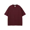 Nuevo Producto de Manga Corta 275g Tono Tierra Holgado Camiseta de Manga Corta Lisa para Hombre Niebla Algodón Puro Marca Trendy para Hombre Ropa para Hombre Tallas Grandes