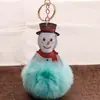 Llavero de bola de pelo nuevo bolso colgante de bola de pelo llavero de coche coreano colgante de payaso de dibujos animados