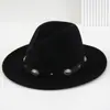 Chapéu de Cowboy Estilo Étnico, Aba Larga Ocidental, Cinto com Rebite em Forma de Flor, Chapéu de Sichuan, Chapéu de Viagem, Estilo Francês Feminino