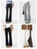 26 Pantalones Acampanados de Nuevo Estilo, Pantalones de Modal de Cintura Alta con Acabado de Alta Gama, Corte Ajustado, Modernos, Pantalones Casual Adelgazantes para Mujer, Pantalones Deportivos al por Mayor