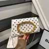 2026 Verano Nueva Moda Bolso de Lunares con Asa Metálica Cadena Bolso Cruzado Bolso de Mano de Alta Gama Venta al por Mayor Bolso de Mujer