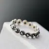 Nafoge Joyería de Plata al por Mayor Anillo Fino de Plata Hecho a Mano Anillo de Plata de Ley 925 Abierto Anillo de Plata Tailandesa para el Dedo Índice para Mujeres