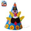 Día de Acción de Gracias DIY Sombrero de Pavo Diadema Diadema Disfraz Actividad de Actuación Suministros Paquete de Material Casero