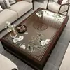 Nuevo Mantel Transparente Suave de PVC Estilo Chino para Mesa de Café, Mantel Lavable Impermeable y a Prueba de Aceite Estilo Chino para Mesa de Comedor y Mueble de TV